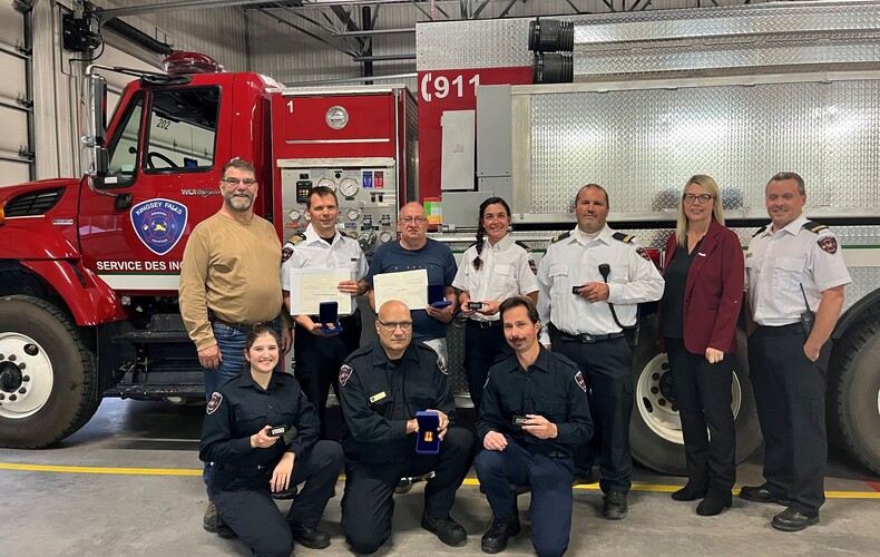 Des années de service dévoué : merci à nos pompiers et PR